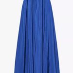 ZARA Elegant Blue Halter Maxi Dress Photo 4