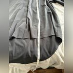 Quince  Women’s XL Collared Button Down Long Sleeve Blouse Top Stretch Black Work Photo 9