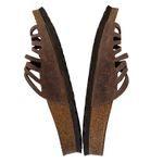 Birkenstock Granada Narrow Soft Footbed Leather Sandals Womens Brown Buckles 38 Photo 5