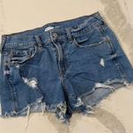Old Navy  Womens Denim Jean Shorts Size 2 Blue Boyfriend Short MidRise Distressed Photo 0