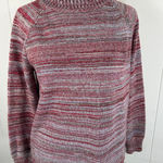 FATE Turtleneck sweater and red and blue. Size medium. Photo 0
