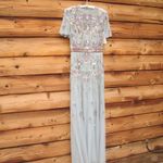 Mac Duggal 9136 Womens Embellished High Neck Butterfly Sleeve Gown 6 Photo 5