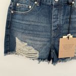 Ban Jara  Denim shorts loose fit super high rise juniors size 7/27 Distressed NWT Photo 1
