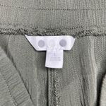 Three Dots Olive Green Wide-Leg Pants pull on elastic waist scandi girl comfort Photo 5