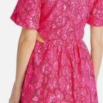 WAYF  magenta pink lace cutout mini dress medium Photo 1