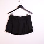 Athleta Women's Bustle Athletic Work Out Tennis Golf Pickleball Mini Skort Black Photo 0