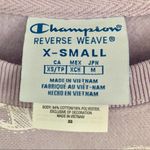 Champion  Reverse Weave Logo Crewneck Sweater in Lavender XS Photo 5