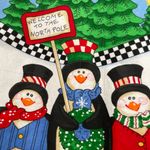 Daisy Kingdom Vest Holiday Christmas Winter Teacher Penguins North Pole Festive Blue Size L Photo 9