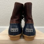 Sperry Saltwater Brown & Blue Duck Boots 10 Photo 4