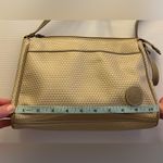 Liz Claiborne Vintage Iconic Signature Geometric Logo Purse 2 tone beige. Photo 6