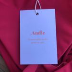 ANDIE NWT The Feminine Hydra Wide Straps Ruffle Accents Bikini Top Rosette Large Photo 8