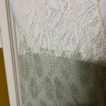 Free People  lacy tank top cream with pale green size large Photo 5