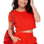 Aerie Offline Summer Lights Terrycloth Cropped Tee Shirt Women’s XS Photo 0