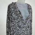 Victoria's Secret Victoria’s Secret Zebra long Sleeve Sheer button up 90s Top No Size tag medium Photo 1