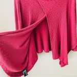 Free People Pullover Oversized Open Back Cowl Neck Sweater Red Sz Small Photo 7