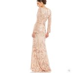 Mac Duggal 5222 Womens SEQUINED FAUX WRAP SPLIT LONG SLEEVE GOWN Photo 4