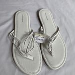 14th & Union  Dessie White Strappy Flip Flops Sandals Photo 4