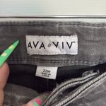 Ava & Viv  Gray High Rise Skinny Jeans Photo 4