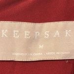 Keepsake The Label ‘No Love’ Washed Red Knotted Vneck Kimono Sleeve Maxi Dress Size M Photo 4