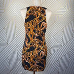 Trina Turk ‎ Aptos Dress in Black Chain Print Photo 5