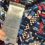 LuLaRoe Boho Western Aztec Drape Layering Medium Southwestern Festival Blue Red Kimono M Photo 7