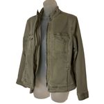 Liverpool  Olive Green Military Style Jacket M Cotton/Polyester lightweight Photo 2
