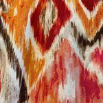 Chico's CHICO’S Retro Abstract Print Open Front Jacket Orange Red Gold Size 3 (16) Photo 4