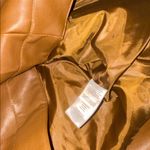 Nicole Miller NWT New York Faux Leather Motorcycle Jacket In Cognac Medium Photo 7