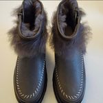 UGG Fluff Punk Leather & Sheepskin Boots Size 5 NWT Photo 3
