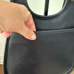 Coach Vintage 90s Crescent Saddle Bag Black Leather Brass 9988 Photo 6