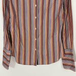 Robert Graham  Womens Striped Buttondown Shirt Colorful Size 2 Photo 2