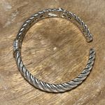 Judith Ripka Diamonique CZ Sterling Silver Hinged Cuff Bracelet Photo 8