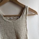 Urban Outfitters NEW COOPERATIVE Cream Ivory Floral Knit Sleeveless Ruffle Tank Photo 2