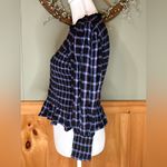 Nic+Zoe  Twilight Plaid Smocked Top size Small Photo 3