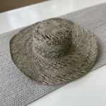 Banana Republic Sage Green Woven Straw Beach Sun Hat Size S/M Photo 1
