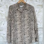 Equipment  Slim Signature snake effect print silk shirt XXL Photo 0