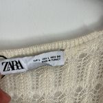 ZARA  Limited Edition Cream Pointelle Flowy Knit Jumpsuit Size L Photo 8