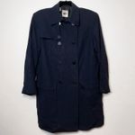 DKNY VINTAGE Navy Blue Double Breasted Coat Photo 4