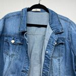 Agnes Orinda Denim Button Front Shirt Womens 3X Western Country Barn Cowgirl Blue Photo 2