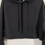 Athleta Black Steady State Bell Sleeve Pullover Crop Hoodie Size XS #486705 Photo 2