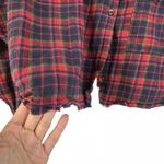 BDG Brendan Plaid Flannel Crop Top Long Sleeve Shirt Urban Outfitters Small Photo 3