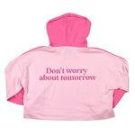Simply Southern NWT Color Block Make Today Great Cropped Hoodie Pink Size Large Photo 15
