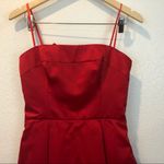 Jill Stuart NWT  Ruby Red Satin Big Bow Dress Photo 4