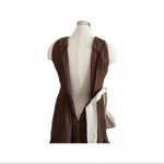 J.O.A. Vintage 1960s Leslie by Kasper Brown Organza Dress Photo 10