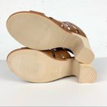 Kelsi Dagger Brooklyn Ultra Woven Ankle Strap Dress Sandals Cinnamon Brown 7.5 Photo 3