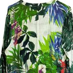 Soft Surroundings Shangri La Tunic Women’s XL Tropical Embroidered Beaded Shirt Photo 5