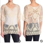 Forgotten Grace  blouse boho crochet cream L Photo 1