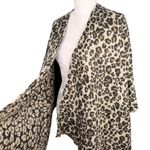Altare Poncho Cape Animal Print Taupe Brown Black One Size New Photo 1