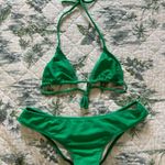 Maui Girl Green Bikini Set Brazilian Tiny L S Photo 0