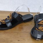 & Other Stories & Other Stories Black & Orange Strappy Sandals Photo 0